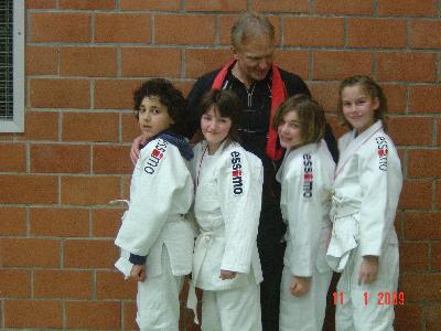 Zacharia, Lynn, Roger, Valentina en Joyca op de Jeugdtrofee Provincie Antwerpen te Oud-Turnhout