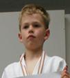 Camiel Leake op het podium bij Ippon Trophy Antwerp te Herentals.