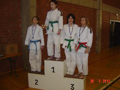 Lynn Folie en Jana Liekens op Beker der Topjudoka's te Lokeren.