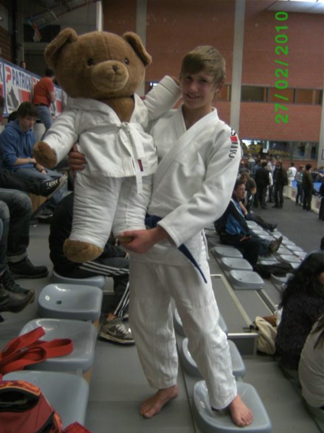 Eloy Vroom en Mascotte op het Belgisch Kampioenschap te Ronse.