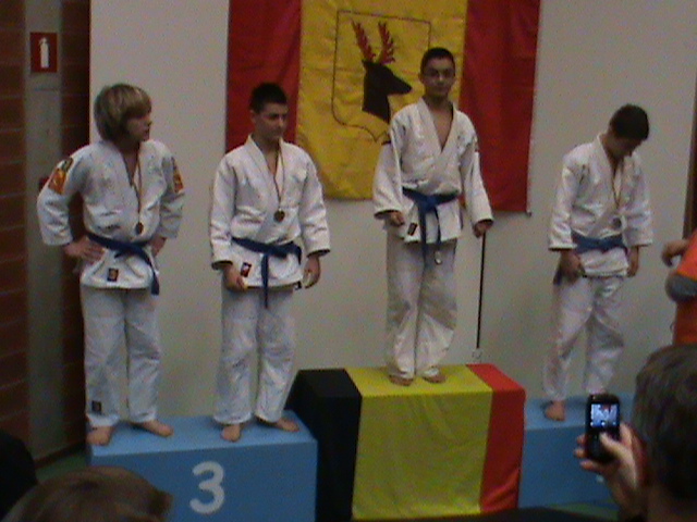 BRONS Marciano PROOST - een podium gevuld met topjudoka's:
Zie GOUD op B.K. -46kg
ZILVER op B.B. -50kg
en BRONS op BK -50kg.