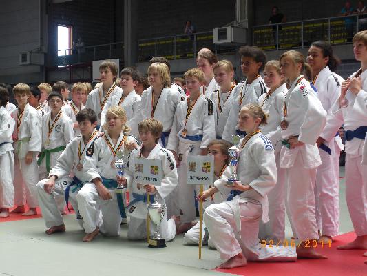 BELGISCH INTERPROVINCIAAL PLOEGENKAMPIOENSCHAP 2011 - JANA LIECKENS U15-40KG en MARCIANO PROOST U15-50KG