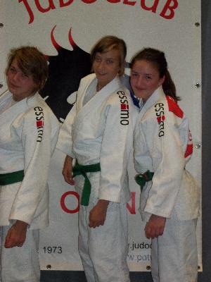 POT VAN OLEN Lynn Folie U15/-48kg, Jana Lieckens U15/40kg, Valentina Askic U15/-57kg